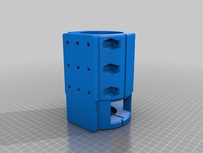 spindel tutucu 2 lazer pointer Daire led ışık 3d baskı 3d print model - Mito3D