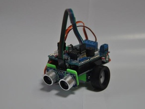 bébé scru-fe apprendre programme de capteur robot arduinocontinuous rotation des servos ultra sonique la pile du zone turtlebot essaim d'évitement d'un obstacle robotique makeredchallenge2 roboticsproject ultrasons à 3d print model - Mito3D