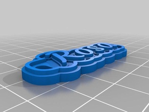 llavero rosa Schlüsselanhänger angepasst 3d print model - Mito3D