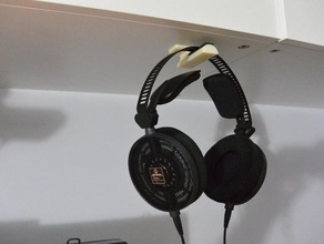 fone de ouvido com gancho áudio 3d print model - Mito3D