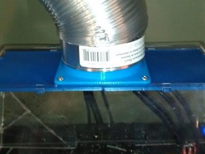 ffc pro top cover vent 4in hose 3d printer parts 3d print model - Mito3D