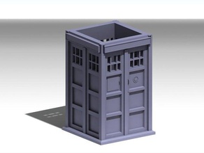 tardis'in içi boş pencere sahne doktor geek 3d print model - Mito3D