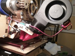 melhoria de fluxo alta ventilador atualização remixada printrbot +lc 1303 3 d a impressora partes plus 3d print model - Mito3D