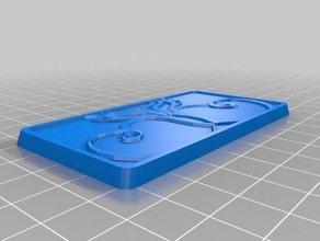 meine angepasste Zier-Plakette ästhetische lorentz-Kraft-Kurven Münzen Abzeichen 3d print model - Mito3D