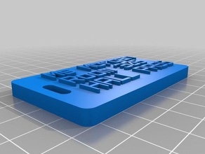 ms morgan hall pass organizzazione personalizzato 3d print model - Mito3D
