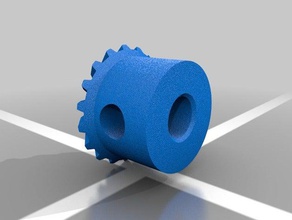 Kunststoff-ZAHNRAD 90-Grad-Bewegung übertragen 3d Drucker Teile 3d print model - Mito3D