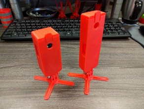 pizero vertical screwless camera housings 3d print model - Mito3D