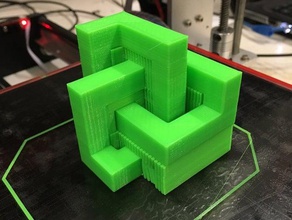 trefoil knot ein Stück math Kunst 3d print model - Mito3D