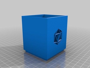modified modular dice tower main piece 3d printing 3d print model - Mito3D