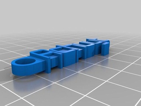 özel mesaj anahtarlığım-achuyt organizasyon 3d print model - Mito3D