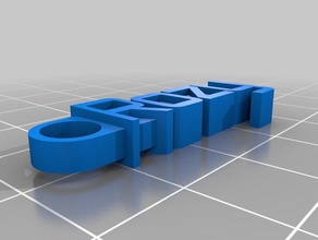 özel mesaj anahtarlığım-rozy organizasyon 3d print model - Mito3D