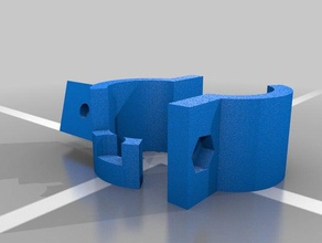 fan rod mount 20mm 3d printer parts 3d print model - Mito3D