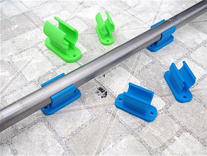 clips suport tube 18 22 tools 3d print model - Mito3D