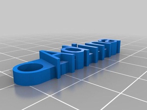 meine individuelle Nachricht Schlüsselanhänger 123 Organisation 3d print model - Mito3D