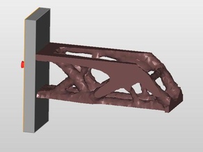 cantilever beam lower edge -z minimize mass engineering makeredchallenge2 3d print model - Mito3D