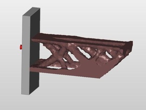 cantilever beam upper edge -z minimize mass engineering makeredchallenge2 3d print model - Mito3D