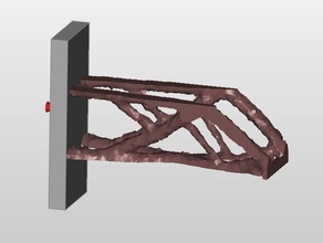cantilever beam lower edge -z maximize stiffness engineering makeredchallenge2 3d print model - Mito3D