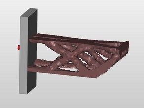 cantilever beam upper edge -z maximize stiffness engineering makeredchallenge2 3d print model - Mito3D