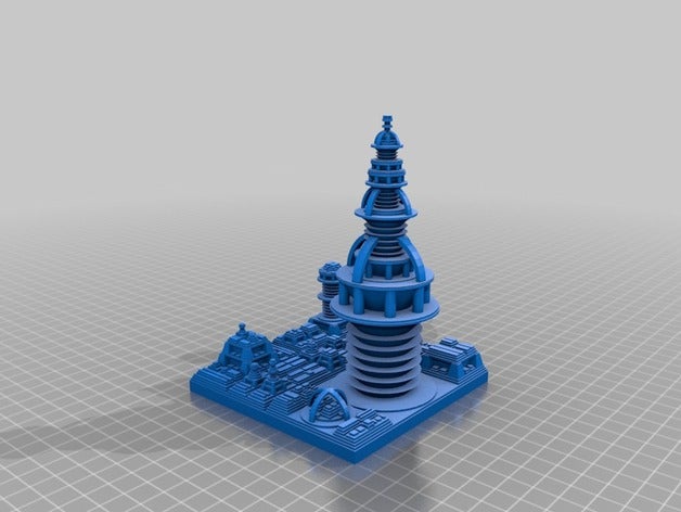 özelleştirilmiş modern bir şehir benim sanat 3D print model - Mito3D