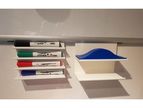lavagna gancio office cancellabili a secco dry erase marker titolare marcatore attrezzature per l'ufficio forniture ufficio pen penna fermo 3d print model - Mito3D