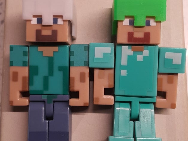 minecraft kask orijinal heykelcik oyuncaklar oyunlar rakamlar steve 3D print model - Mito3D