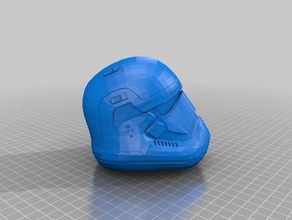 episodio 7 casco stormtrooper rivisto 3d la stampa test 3d print model - Mito3D