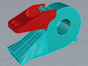 brushless blower duct 3d Drucker - Zubehör 3d-Drucker Kühlkanal radial-Lüfter tevo tarantula 3d print model - Mito3D