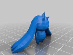 lopmonterriermon standing creatures cute digimon monster pokemon rabbit 3d print model - Mito3D