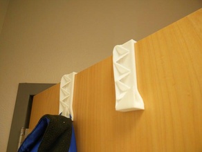heavy duty door hanger organization coat hook doorhanger 3d print model - Mito3D