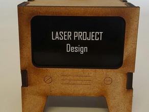 laser cut tv decor 3d print model - Mito3D