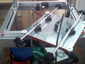support pourbarre axe bed 3d printer parts 3d print model - Mito3D
