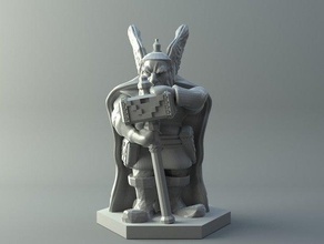 Zwergen-warrior d&d Miniatur - Spielzeug Spiele 3d print model - Mito3D