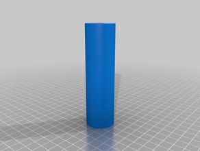 tubo de alambre suport 10x10x105 los anillos personalizado 3d print model - Mito3D