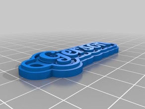 gerson i portachiavi personalizzato 3d print model - Mito3D