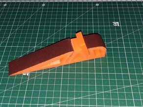 schleiffix lixar cunha mão as ferramentas folha de lixa schleifer schmiergel 3d print model - Mito3D