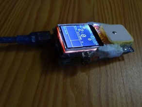 omega vélo carte gps de l'appareil couleur 144 affichage sport à l'extérieur arduino nano cas microsdhc sms spi pouces 3d print model - Mito3D