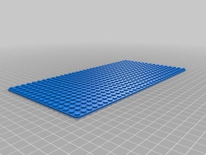 il mio personalizzato lego 16x32 base rinforzi costruzione giocattoli 3d print model - Mito3D