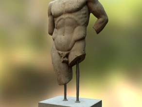 herakles exploraciones las réplicas griego héroe hombre el músculo muscular mito la mitología olímpico romano escultura estatua 3d print model - Mito3D