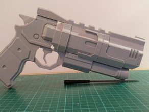 b3 wrongman v10 titanfall inspiriert Pistole prop Requisiten 3d print model - Mito3D