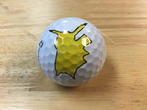 pokemon pikachu marqueur de balle golf sport à l'extérieur 3d print model - Mito3D