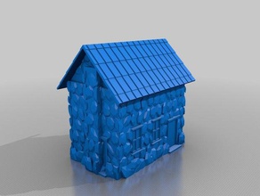 il mio personalizzato parametrico in miniatura gioco casa di pietra 1 giochi 3d print model - Mito3D