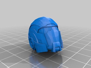mass effect helmet 3d printing tests 3d print model - Mito3D