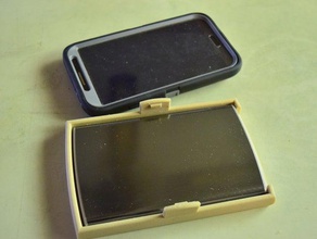 samsung galaxy note 2blackweb batteria titolare caso otterbox accessori accessorio trasportare l'elettronica telefono 3d print model - Mito3D