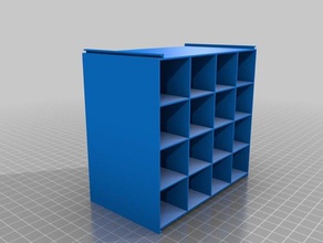 il mio personalizzato mini rack di stoccaggio v17 aggiornato 23072015 contenitori 3d print model - Mito3D