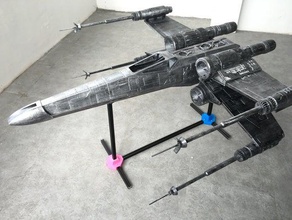 x-wing fighter star war vehicles 3d print model - Mito3D
