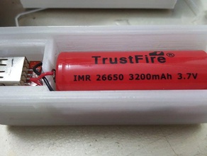 134n3p module 26650 li-ion battery powerbank diy 18650 charger liion usb 3d print model - Mito3D