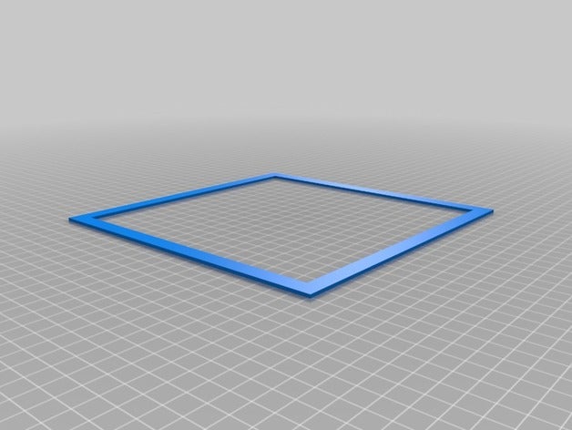 bed leveling squar 200 mm 3d printing tests 3D print model - Mito3D