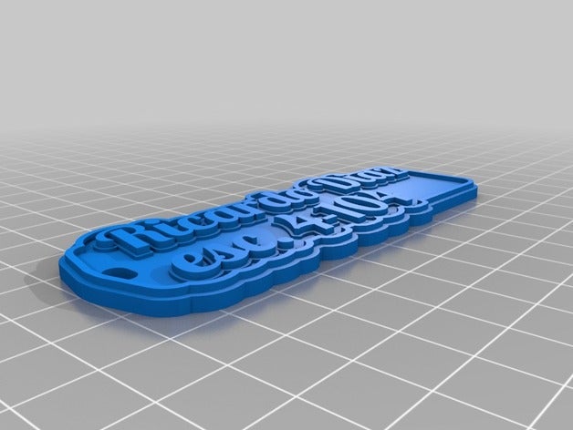 regla llaveros personalizado 3D print model - Mito3D