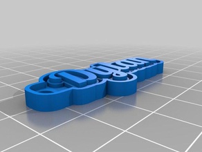 dylan Anahtarlık özelleştirilmiş 3d print model - Mito3D