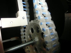 simple roller chain engineering 3d print model - Mito3D